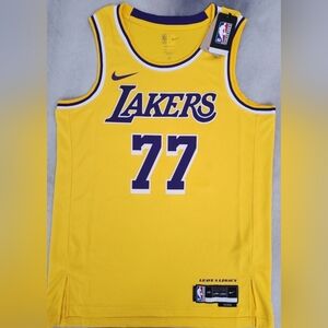 Luka Doncic Lakers Yellow Jersey